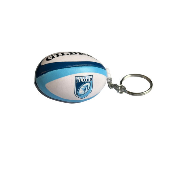 Gilbert Cardiff Blues Rugby Ball Keyring