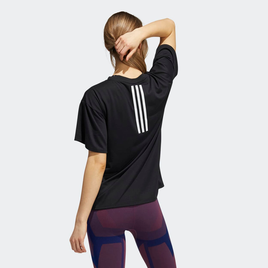 Adidas Womens Training 3-Stripes Aeroready T-Shirt