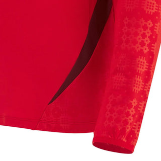 Macron Wales WRU 2025/26 Kids Players Training 1/4 Zip Top