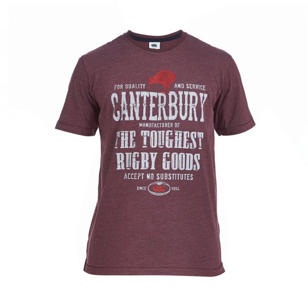 Canterbury Rugby Goods Adults Burgundy/Marl T-Shirt