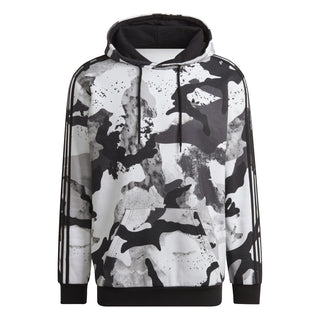 adidas Mens Camo Allover Print Hoodie