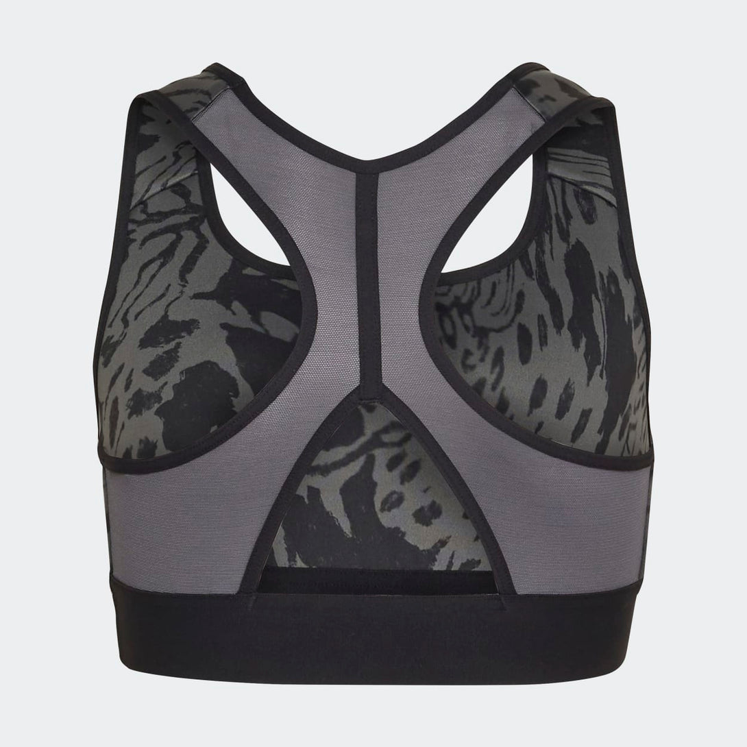 adidas Girls Aeroready Sport Icon Animal Print Sports Bra