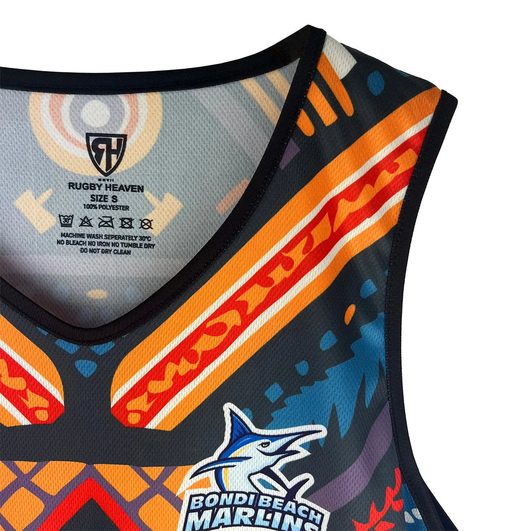 Bondi Beach Marlins Mens Rugby Vest