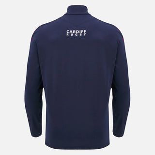Macron Cardiff Rugby 2024/25 Mens Heavy Training 1/4 Zip Top