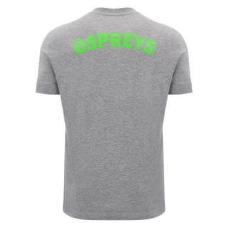 Macron Ospreys Rugby 2024/25 Adults Cotton T-Shirt