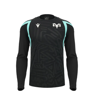 Macron Ospreys Rugby 2026/27 Mens Poly Training LS T-Shirt