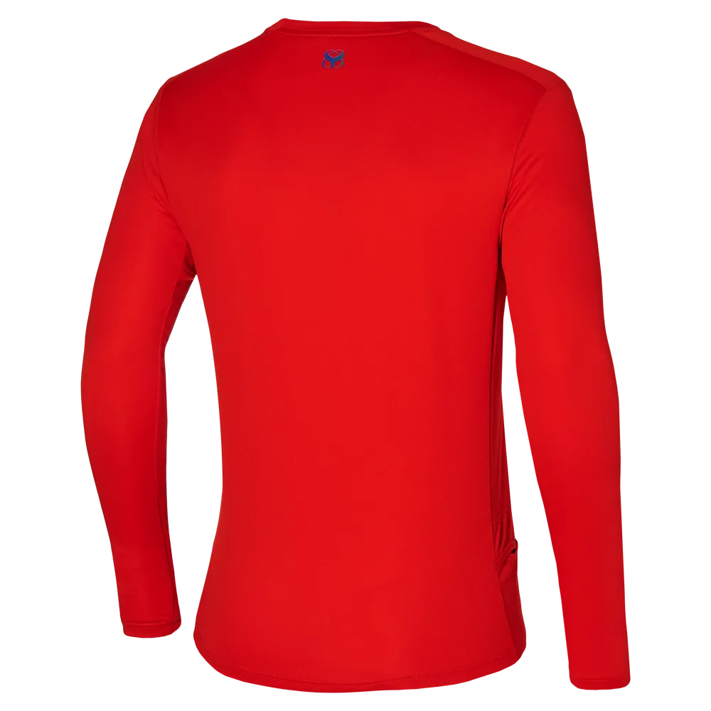 Mizuno Mens Two Loop 88 Gym T-Shirt - Fiery Red