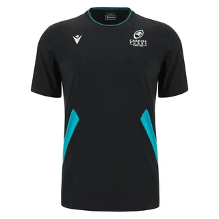 Macron Cardiff Rugby 2023/24 Mens Travel Rugby T-Shirt
