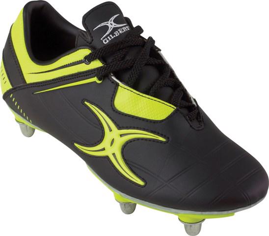 Gilbert Kryten V1 Adults Black/Yellow Rugby Boots