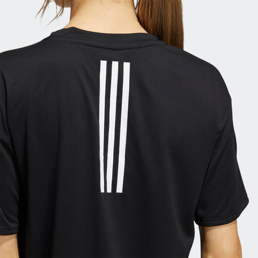 Adidas Womens Training 3-Stripes Aeroready T-Shirt