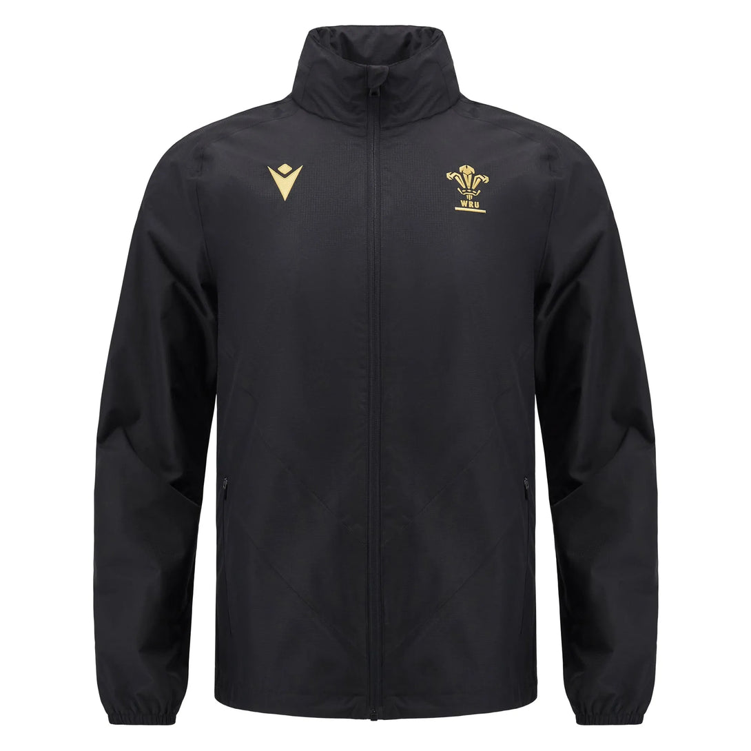 Macron Wales WRU 2024/25 Six Nations Adults Waterproof Rugby Jacket 