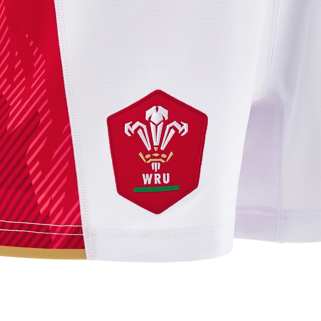 Macron Wales WRU 2024/25 Kids Six Nations Home Rugby Shorts