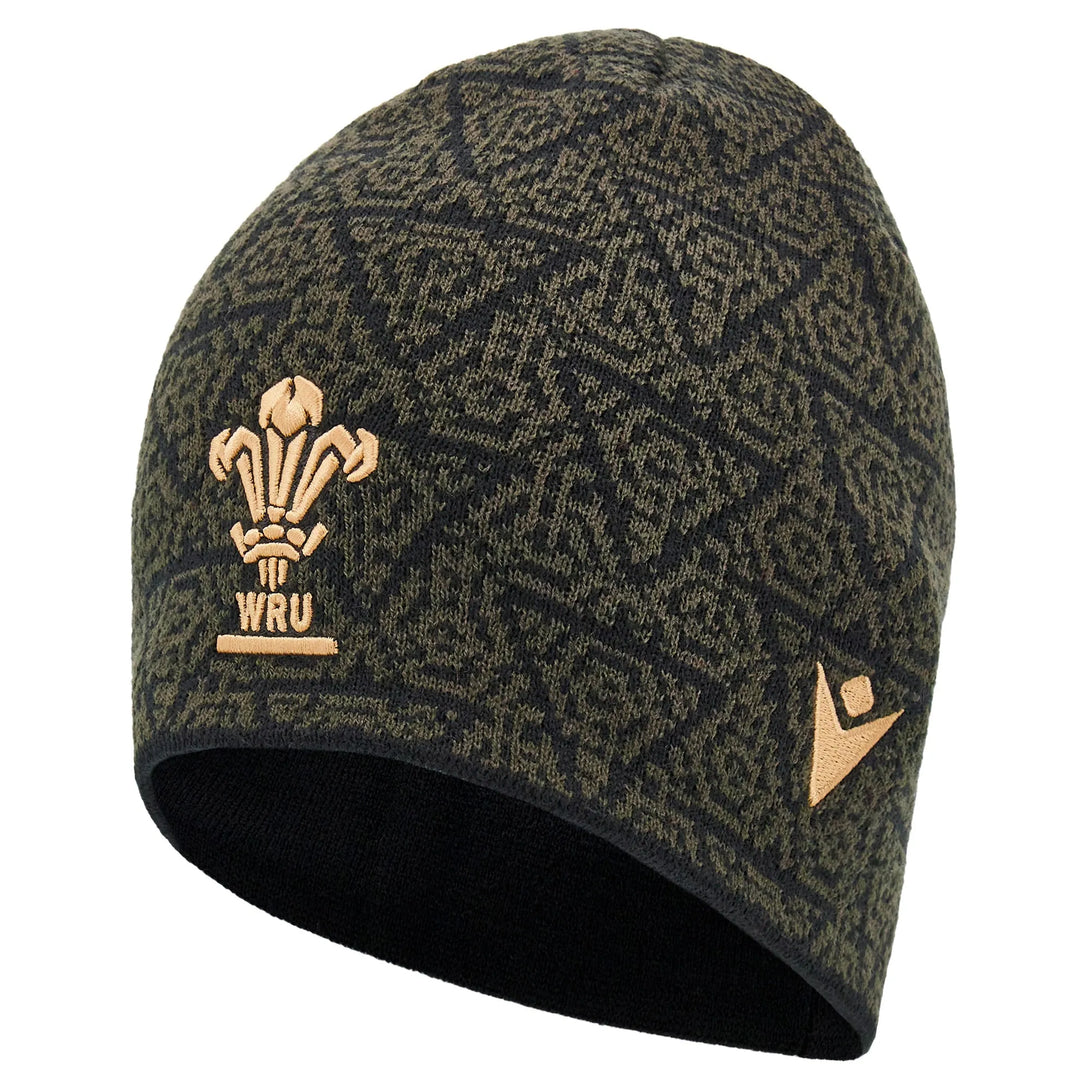 Macron Wales WRU 2024/25 Six Nations Skull Knit Beanie 