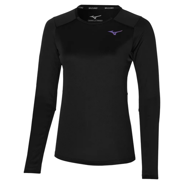 Mizuno Womens Two Loop 88 Gym T-Shirt - Black