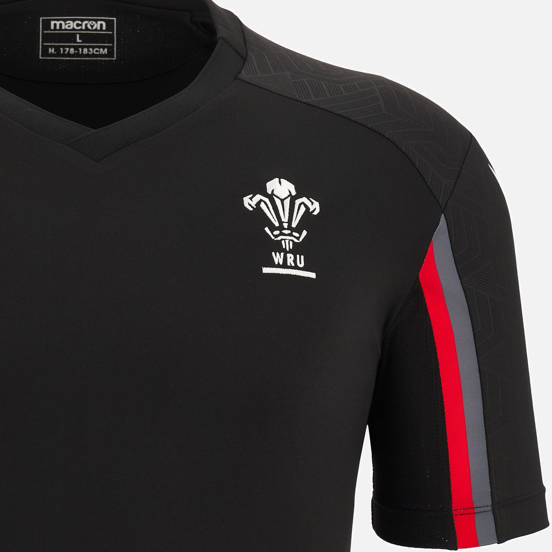 Macron Wales Official WRU 22/23 Mens Rugby Training T- Shirt