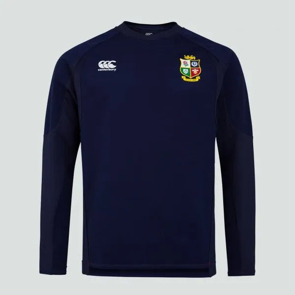 British Lions Mens 21 Tech Drill Long Sleeve Top - Navy