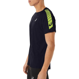 ASICS Mens Stripe Short Sleeve Performance T-Shirt