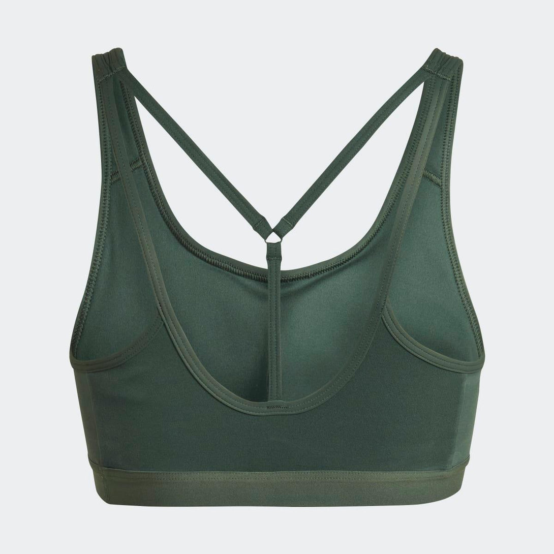 adidas Womens Core Essentials Medium-Support Bra Green 