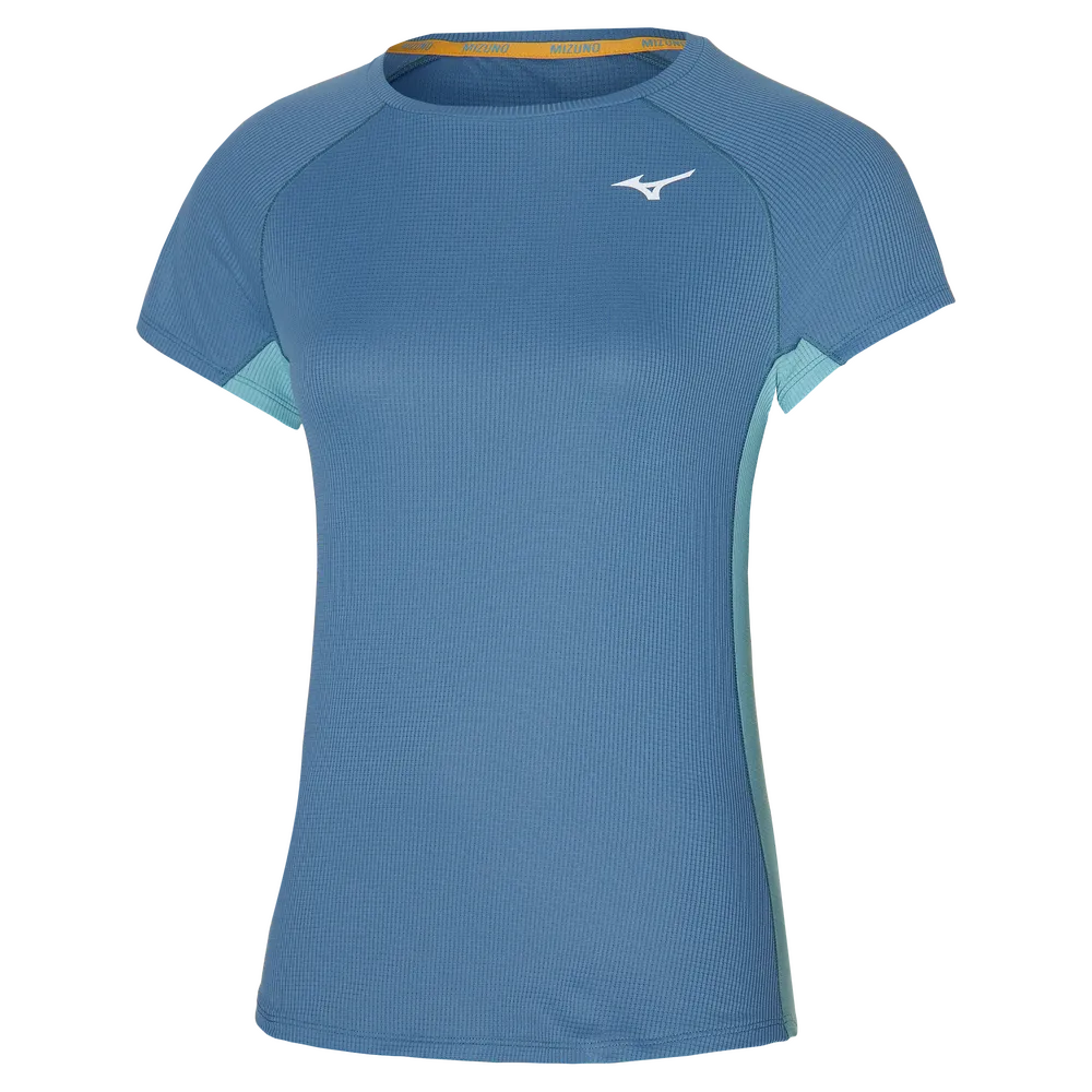 Mizuno Womens DRYAEROFLOW Tee Copen Blue 