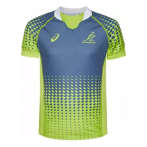 ASICS Australia Wallabies Mens Training Match Rugby Shirt