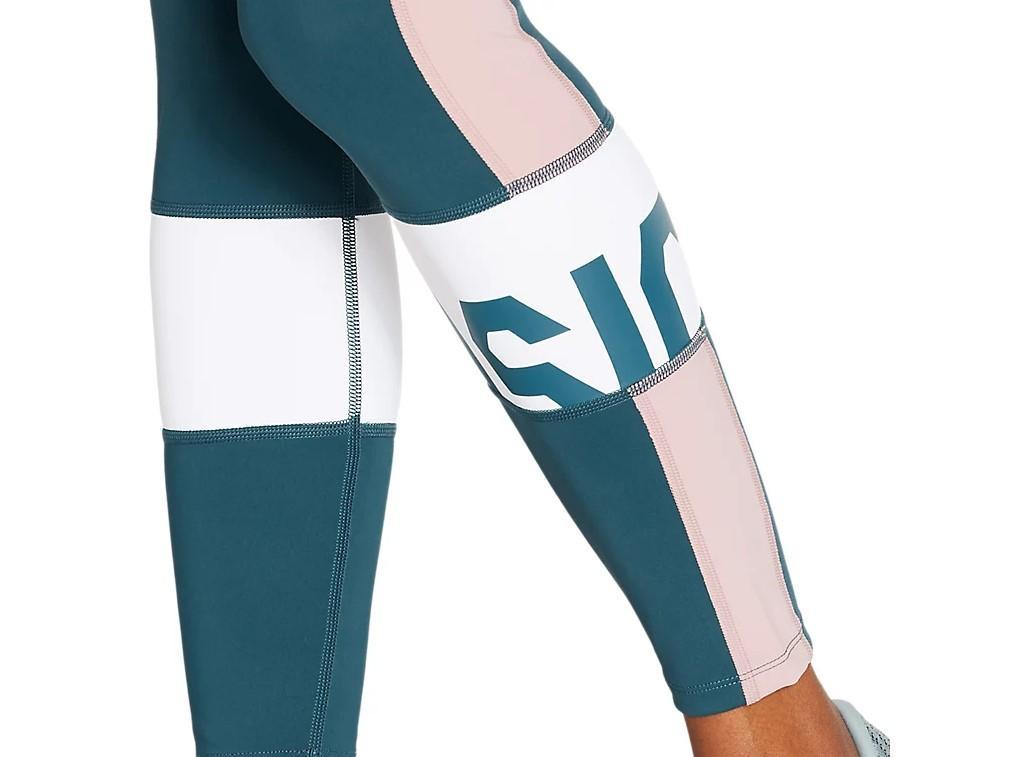 Rugby Heaven Asics wmns Colour block tight magnetic blue - www.rugby-heaven.co.uk