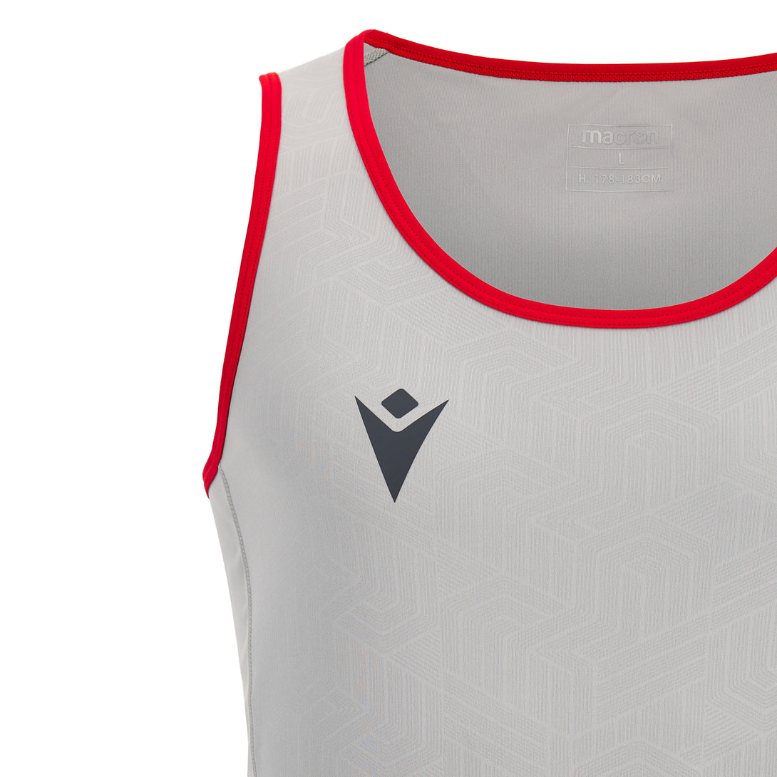 Macron Wales WRU Mens Rugby Training Poly Dry Singlet