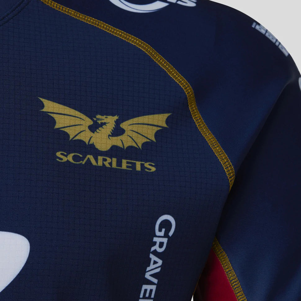 Castore Scarlets Mens Away Rugby Shirt