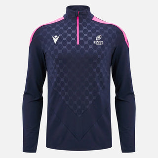 Macron Cardiff Rugby 2024/25 Mens Heavy Training 1/4 Zip Top