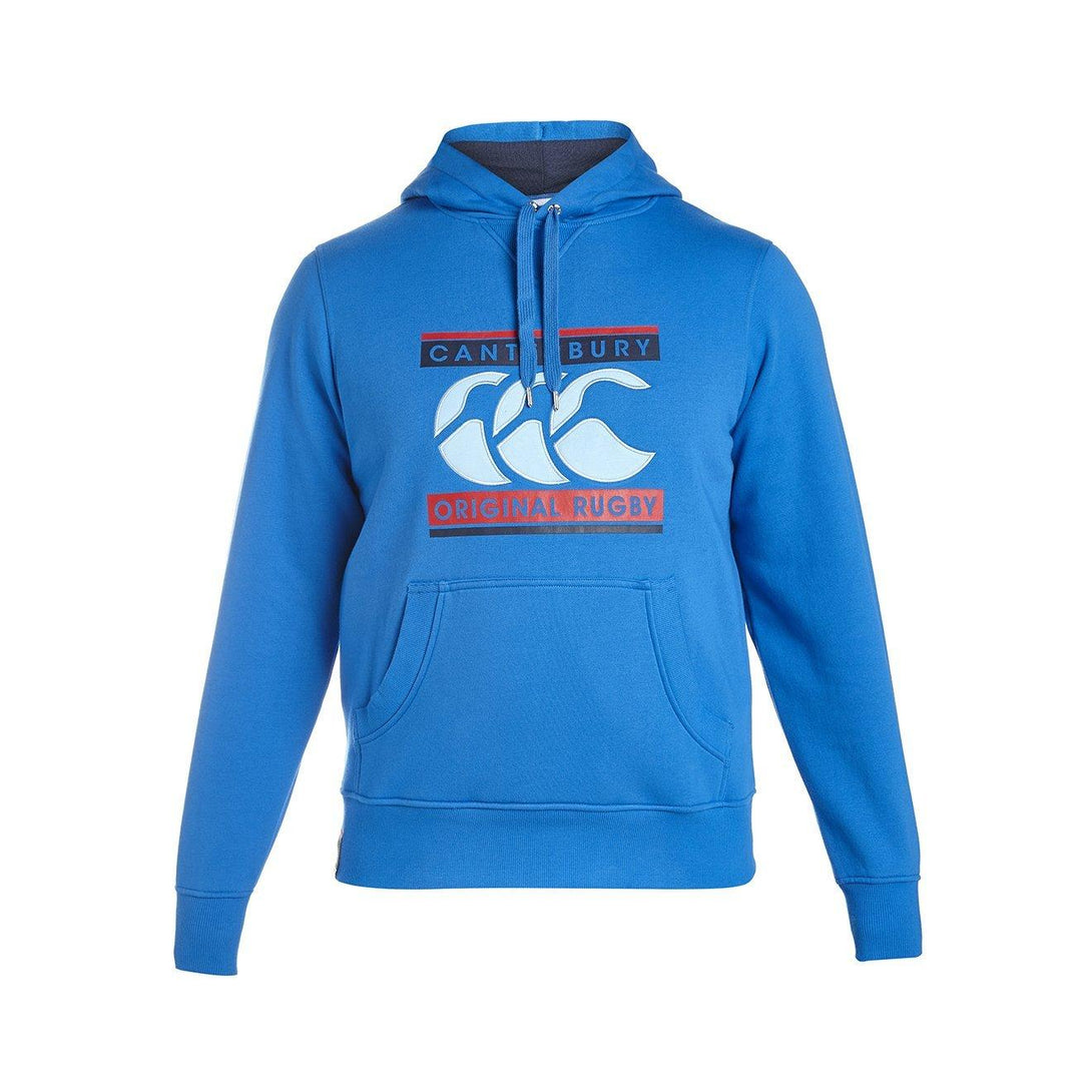 Canterbury Retro Logo Directoire Blue Adults Hoody Ss15