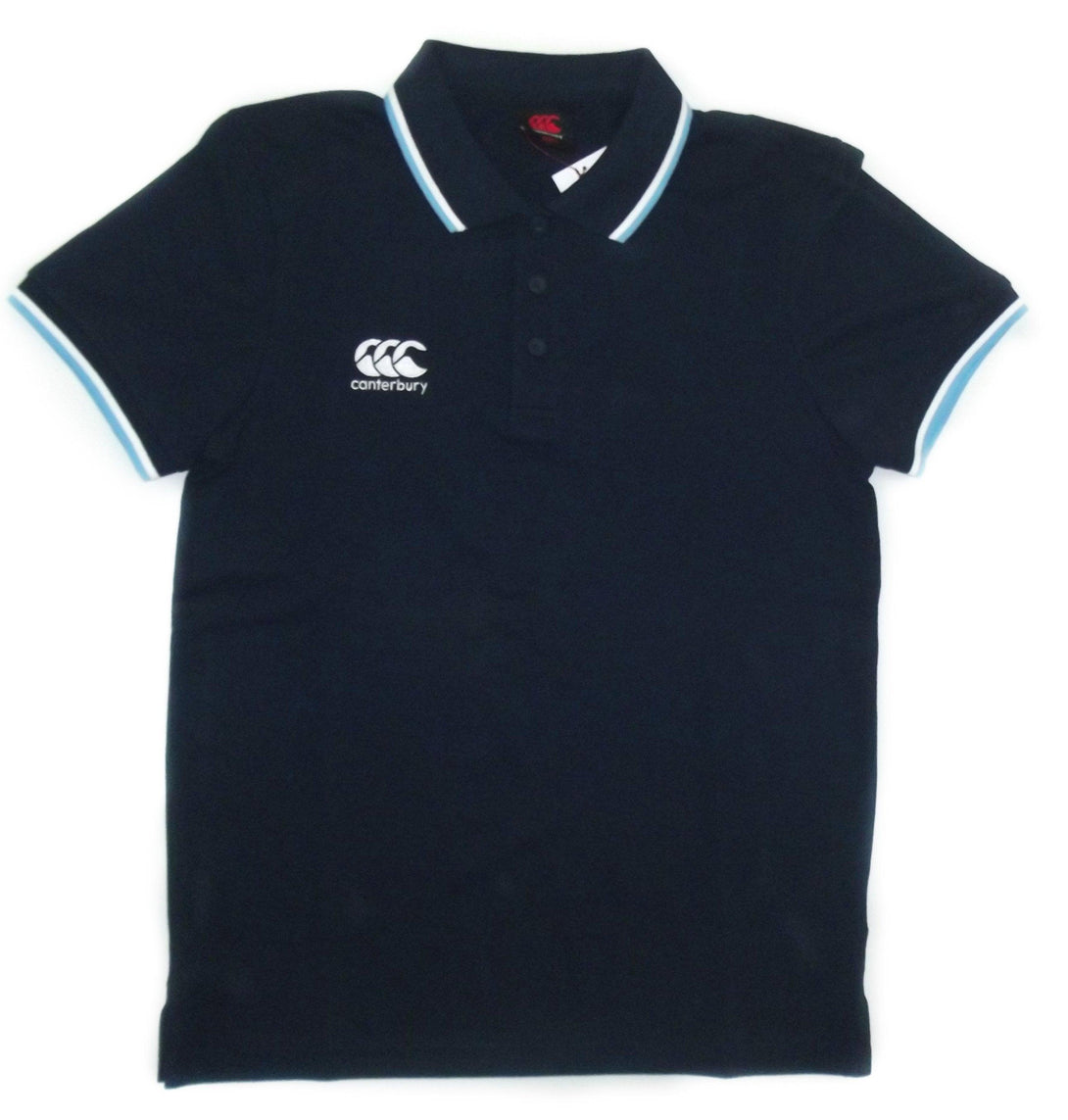 Canterbury Tipped Navy Adults Polo Shirt Ss15