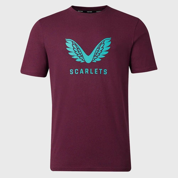 Castore Scarlets Mens Travel Logo Tee 