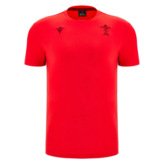 Macron Wales WRU 2025/26 Mens Travel Cotton T-Shirt