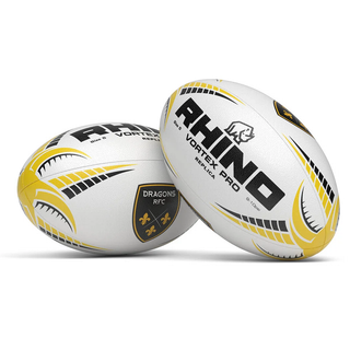 Rhino Dragons RFC 2026 Vortex Pro Replica Rugby Ball