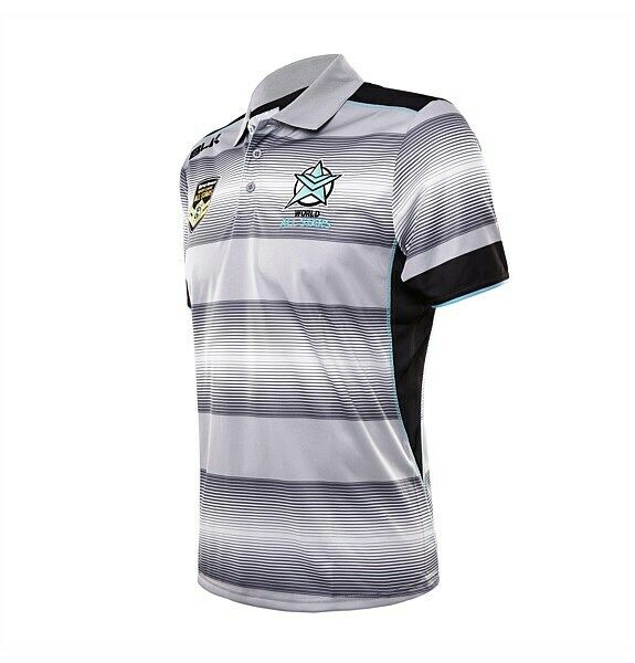 BLK NRL All Stars Mens Media Polo