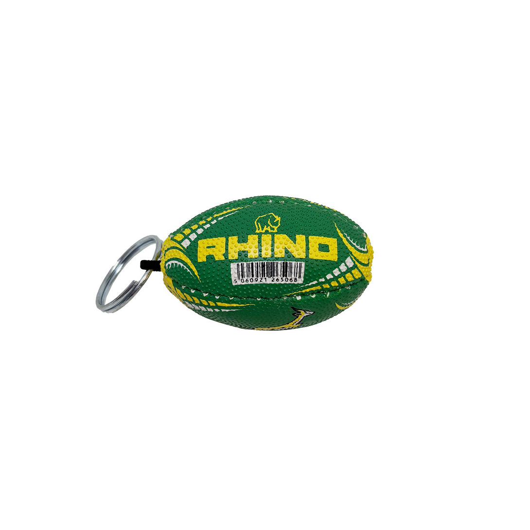 Rhino South Africa Springboks Supporters Rugby Ball Keyring