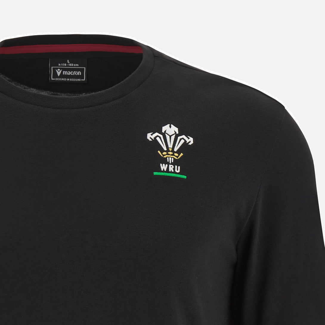 Macron Adults Wales WRU 23/24 6 Nations Travel T-Shirt