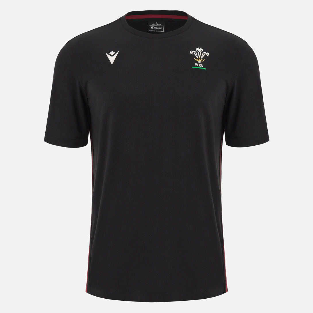 Macron Adults Wales WRU 23/24 6 Nations Travel T-Shirt