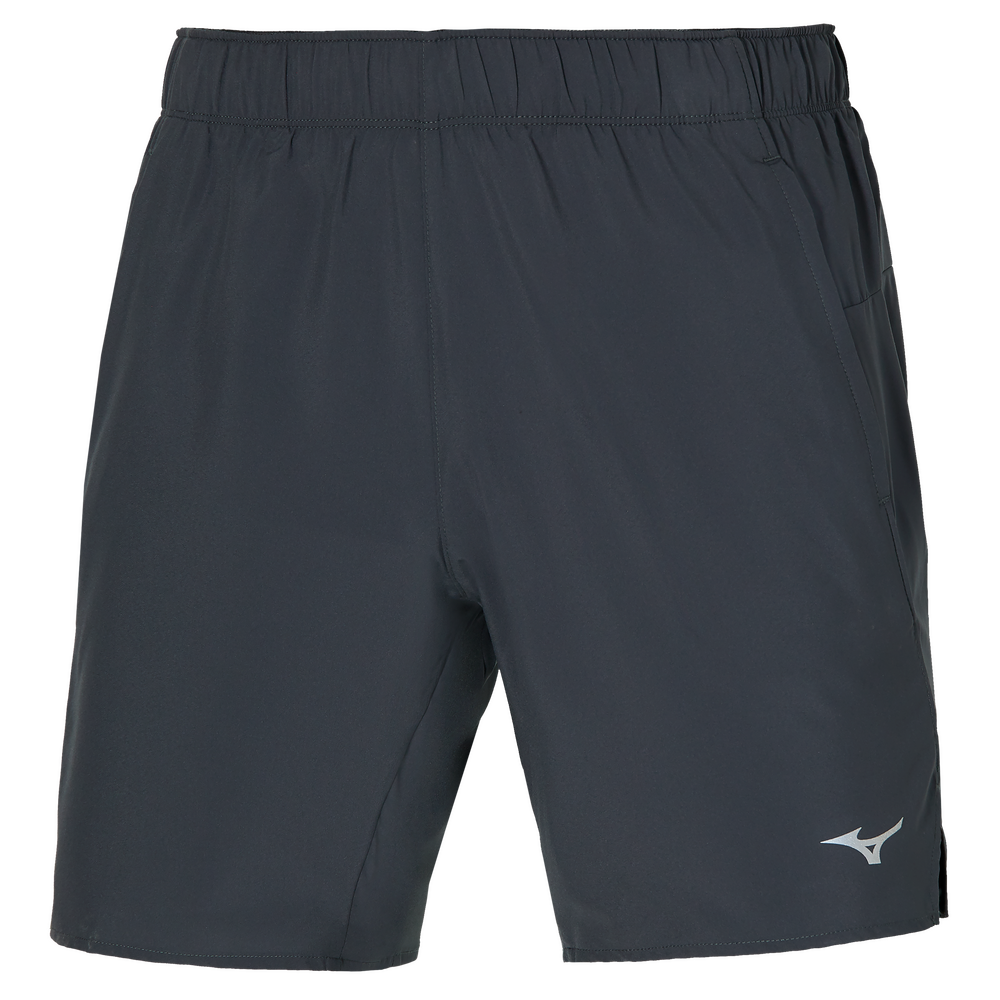 Mizuno Mens Core 7.5in 2in1 Shorts Charcoal