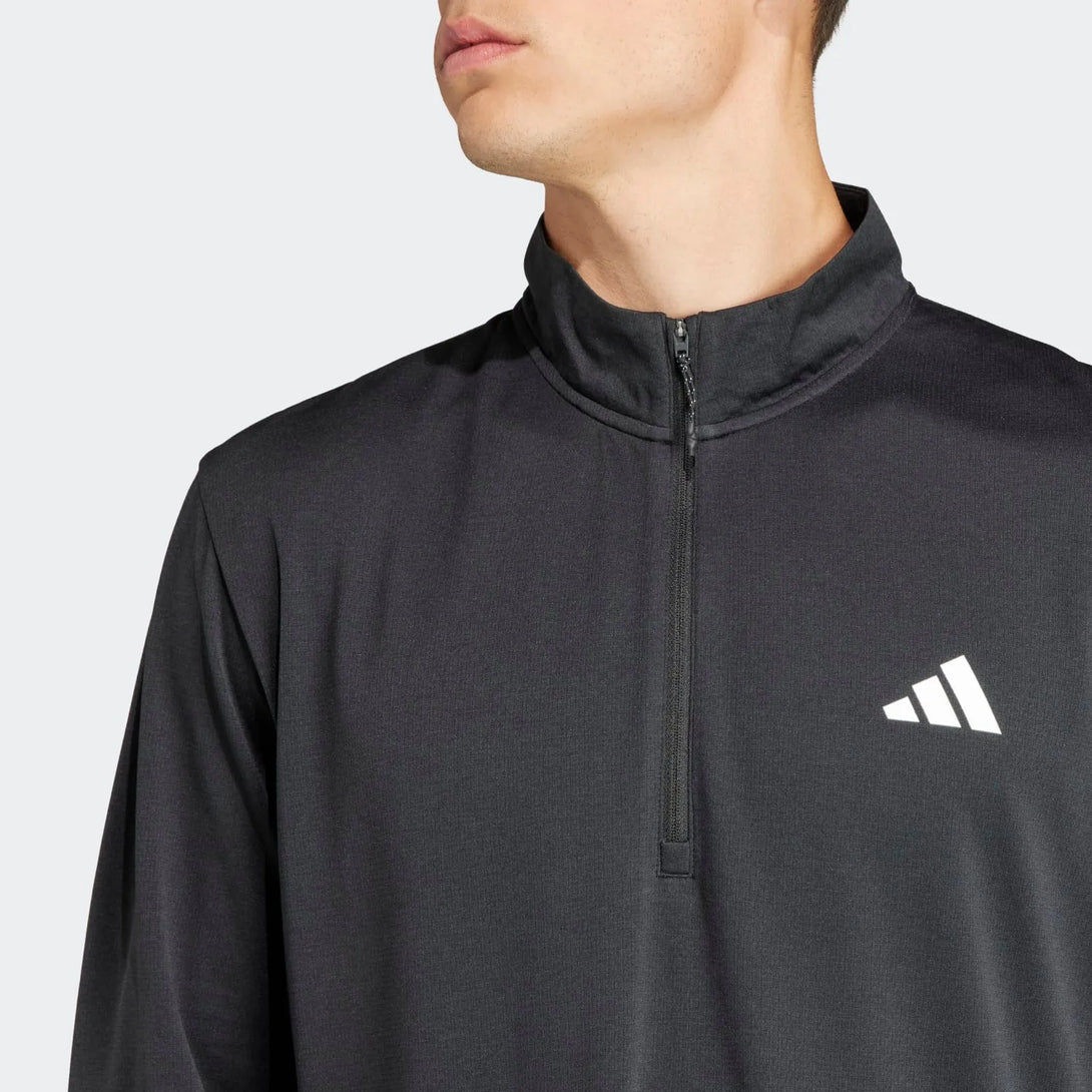 adidas Adults Train Essentials Training 1/4-Zip Long Sleeve Sweatshirt 