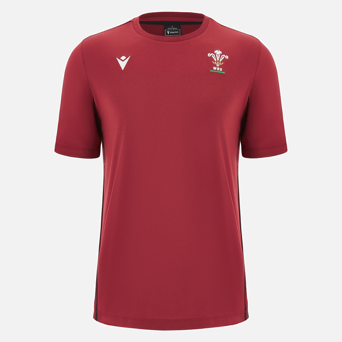 Macron Wales WRU 23/24 6 Nations Cotton Travel T-Shirt