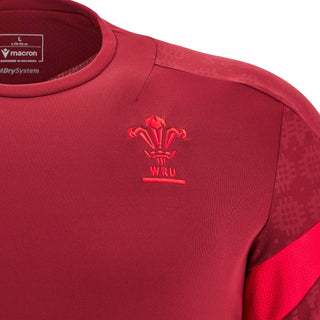 Macron Wales WRU 2025/26 Mens Players Training LS T-Shirt