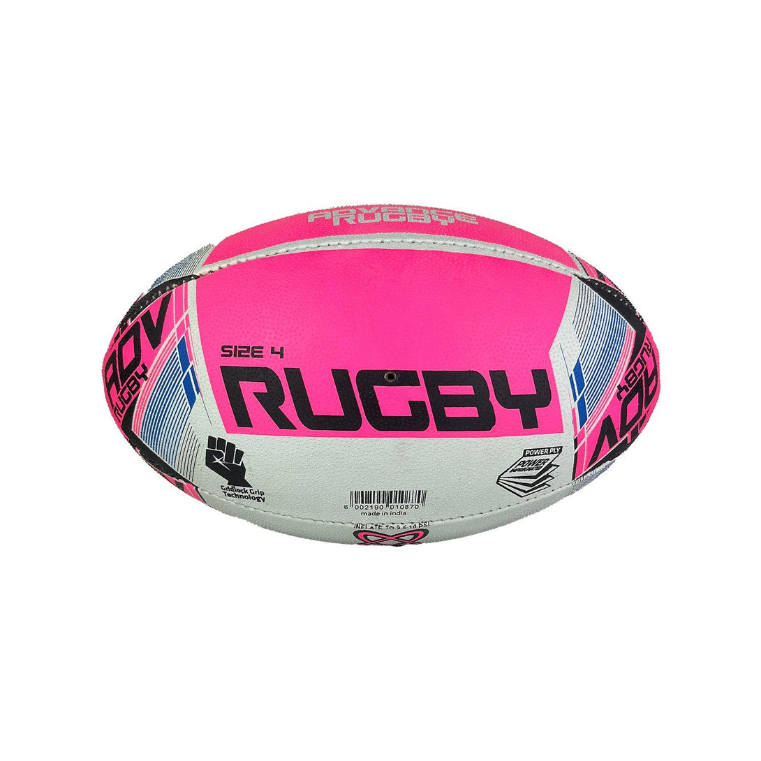 Summit Pink/White Senior Size 4 Rugby Ball