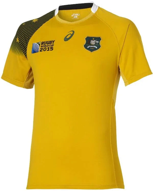 ASICS Australia Wallabies Mens RWC 2015 Home Rugby Shirt