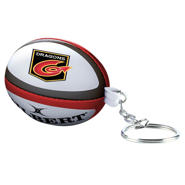 Gilbert Dragons Rugby Ball Keyring