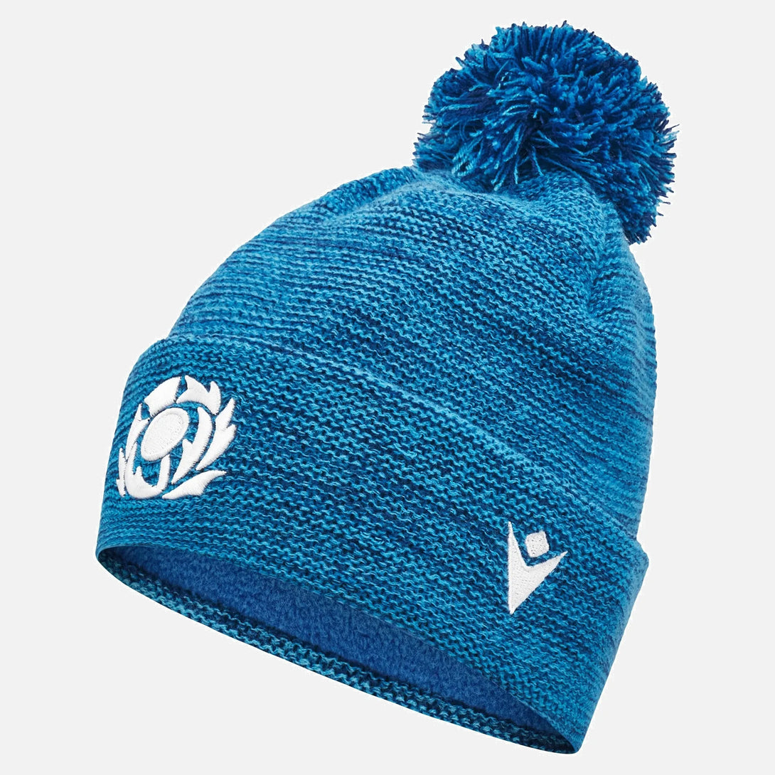 Macron Scotland SRU 2024/25 Adults Rugby Pom Pom Beanie