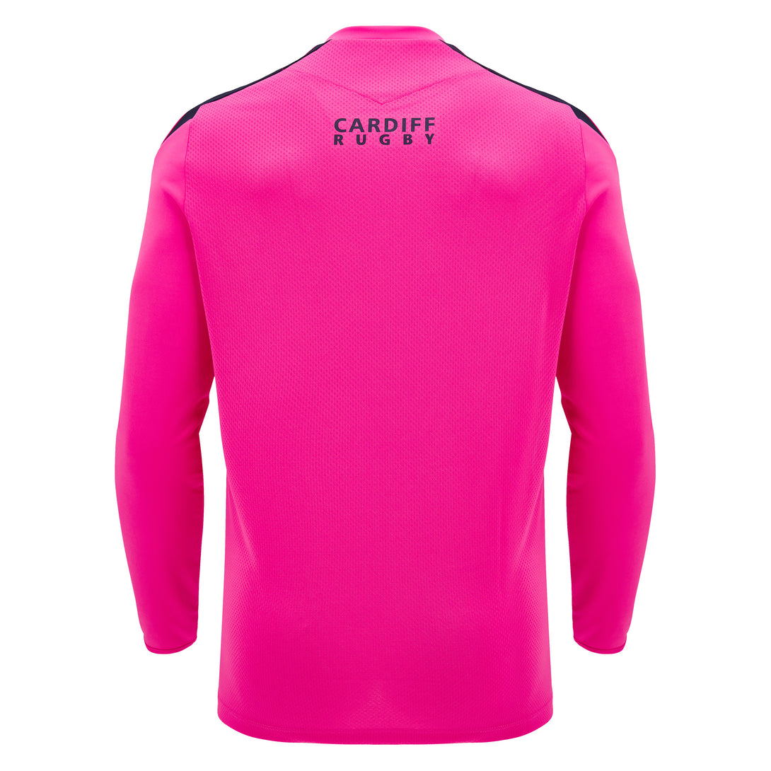 Macron Cardiff Rugby 2024/25 Adults Training Long Sleeve T-Shirt