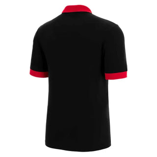 Macron Adults Wales WRU RWC 2023 Polo S/S Adults Black