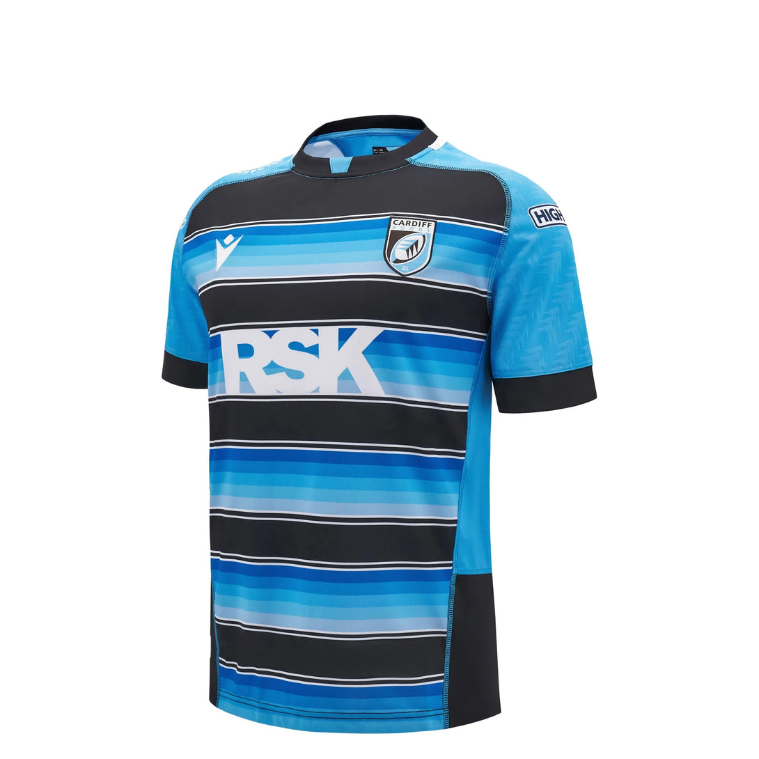 Macron Cardiff Rugby 2024/25 Kids Home Rugby Shirt