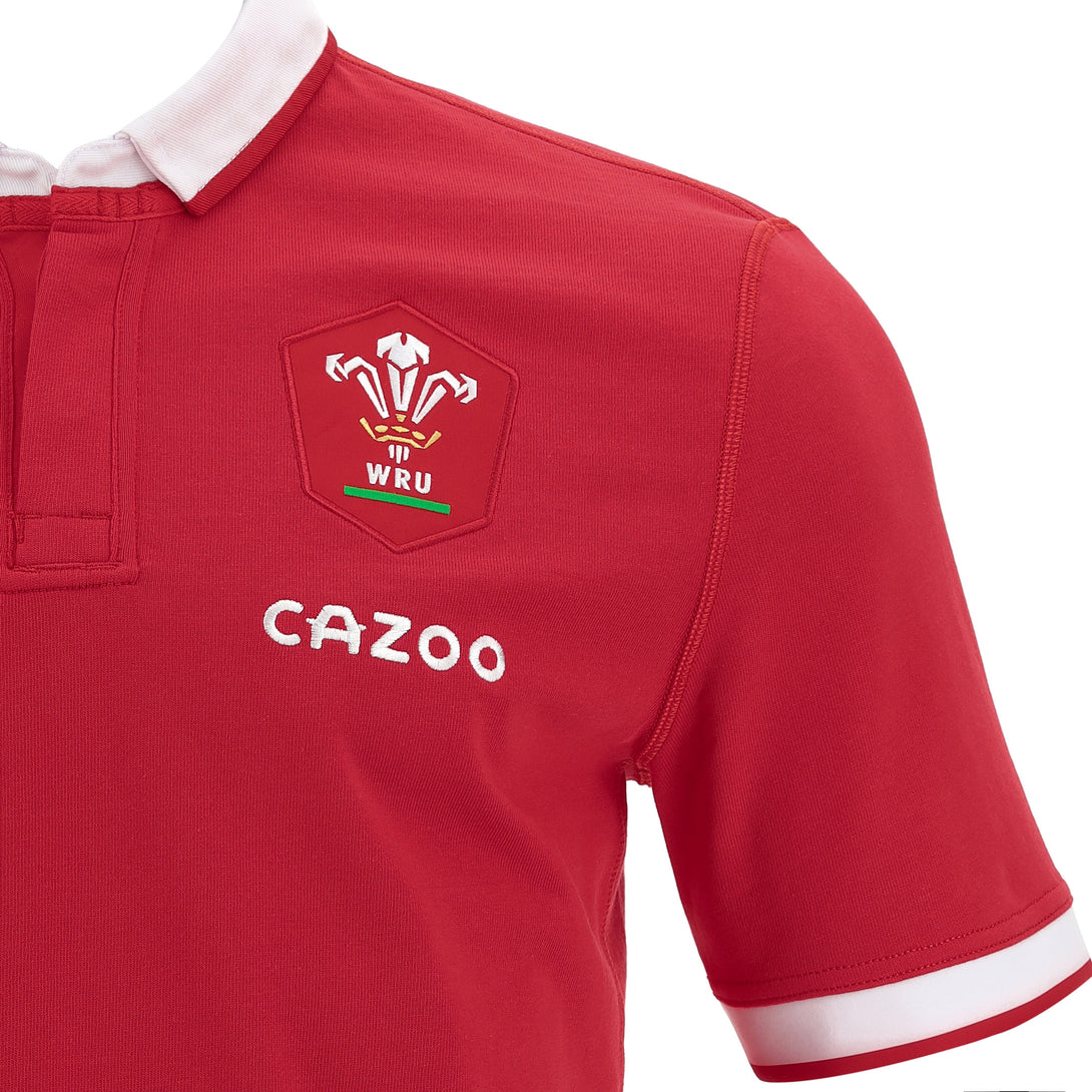 Macron Wales WRU 21/23 Home Cotton Rugby Shirt