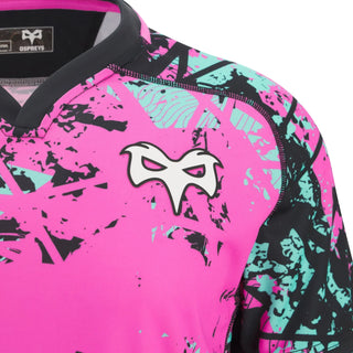 Macron Ospreys Rugby 2025/26 Kids Euro Rugby Shirt